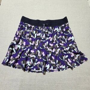 Title Nine Skort Purple Floral Athletic Skirt Shorts Tennis Athletic‎ Women's XL